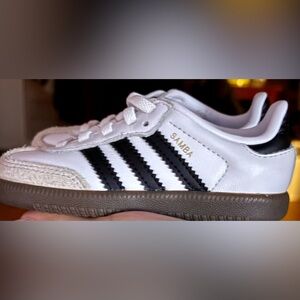 adidas Samba OG Athletic Shoe - Toddler - Cloud White / Core Black / Gum